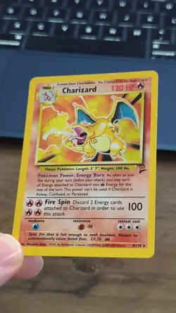 Pokemon TCG Charizard 2nd Base Set Holo Unlimited 4/130 - Image 2