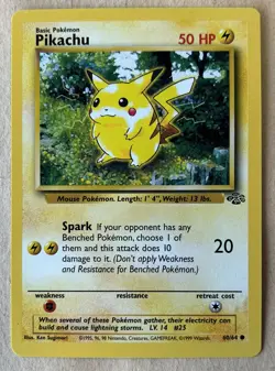 PIKACHU-POKEMON JUNGLE SET-COMMON 60/64 LP - Image 1