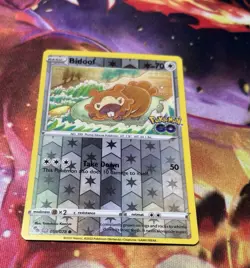 Pokemon - Bidoof / Ditto - 059/078 - Pokemon Go - Pealable - Reverse Holo - Image 1