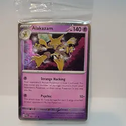 Pokemon - Alakazam Holo 082/167 - 2x Swirls - Twilight Masquerade Promo Sealed - Image 1