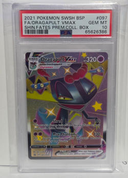2021 Pokemon SWSH Black Star Promos Dragapult Vmax #SWSH097 PSA 10 GEM MINT - Image 1