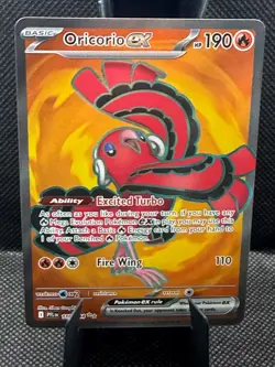 Oricorio ex 110/094 Ultra Rare Phantasmal Flames Pokemon Near Mint - Image 1
