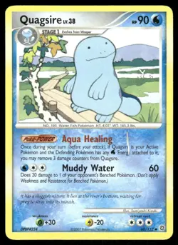 2007 Pokemon Quagsire Uncommon Secret Wonders 60/132 DMG - Image 1