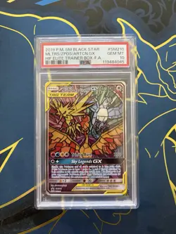 Pokemon Stained Glass Birds GX Art Promo Tag Team #210 PSA 10 - Image 1