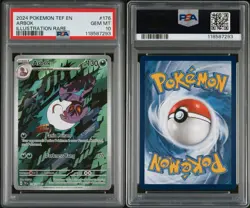 2024 POKEMON TEF EN-TEMPORAL FORCES ILLUSTRATION RARE #176 ARBOK PSA 10 - Image 3