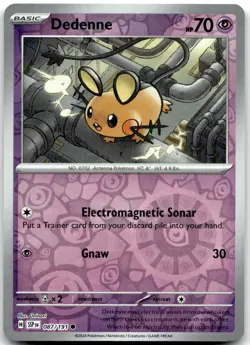 Pokemon Dedenne Surging Sparks SSP #087/191 Common Reverse Holo NM LOOK! - Image 1