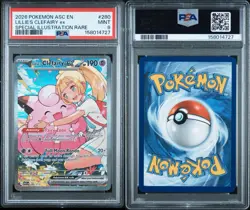 Lillie's Clefairy ex 280/217 Pokemon Ascended Heroes Special Illustration PSA 9 - Image 3
