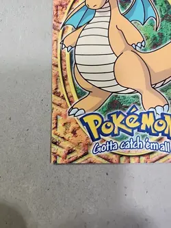 1999 Topps Pokemon Dragonite Stage 3#149E12 NM RARE Blue Logo - Image 5