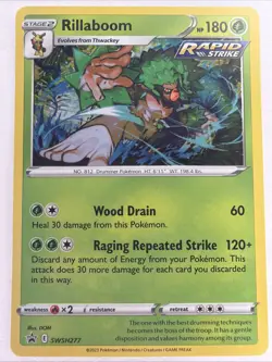 Pokemon - Rillaboom SWSH277 SWSH Black Star Promo NM - Image 1