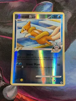 Pokemon Floatzel GL Rising Rivals Rare Reverse Holo Basic 4/111 2009 English - Image 1