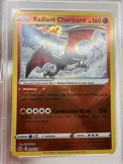 Pokemon TCG Radiant Charizard 020/159 Crown Zenith Radiant Rare Holo PSA 10 - Image 3