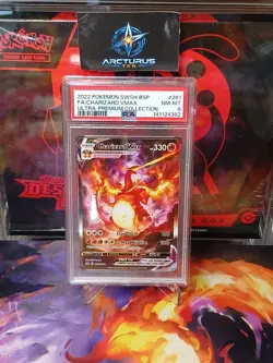 Pokemon TCG 2022 Charizard Vmax 261 S&S Ultra Premium Collection PSA 8 - Image 1