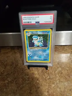 1999 Pokemon Game Blastoise Holo Psa 5 - Image 1