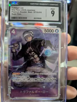 One Piece - Trafalgar Law ST10-010 (SR) Foil JP CGC 9 MINT SLAB - Image 1