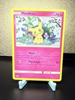 Mimikyu SM163 Holo Black Star Promo Sun & Moon Pokemon Card - Image 1