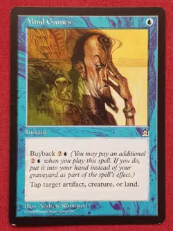 Magic The Gathering STRONGHOLD MIND GAMES blue card MTG - Image 1
