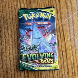 Pokemon TCG Evolving Skies Booster Pack 10 Cards 1 Pack English - Image 1