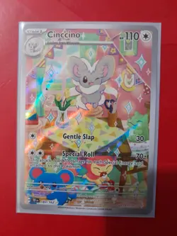 Pokemon Cinccino 183/162 Full Art Temporal Forces Illustration Card MINTY - Image 1
