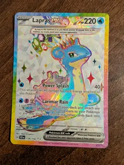 Lapras ex - 158/142 - SV Stellar Crown - Full Art Card - NM - Image 1