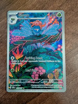 Gloom 198/197 Obsidian Flames Illustration Rare Pokemon Card - NM - Image 1