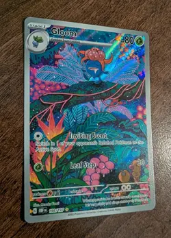 Gloom 198/197 Obsidian Flames Illustration Rare Pokemon Card - NM - Image 2