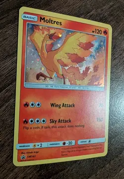 Pokemon Card Moltres SM143 Holo Rare Black Star Promo NM/LP+ - Image 2