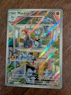 Machoke 177/165 Scarlet Violet 151 Illustration Rare Pokemon Card English NM - Image 1
