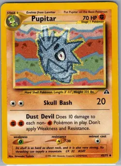 Pupitar 45/75 Non Holo Neo Discovery - Pokemon Card - LP - Image 1