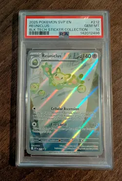 Pokemon TCG Reuniclus Card SVP212 Black Star Promo PSA 10 GEM MINT - Image 1