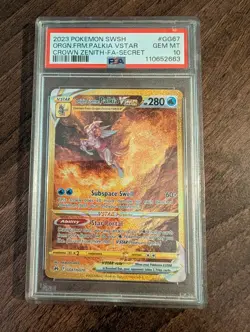 Origin Forme Palkia VSTAR GG67/GG70 Crown Zenith Holo Pokemon Card PSA 10 - Image 1