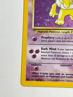 Hypno 8/62 Fossil Holo Rare Unlimited Pokemon TCG Card - LP - Image 4