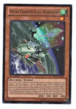 Yu-Gi-Oh Card: Mecha Phantom Beast Warbluran JOTL-EN022 1st Edition RARE! NM - Image 1
