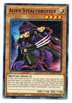 Yu-Gi-Oh Card: Alien Stealthbuster DAMA-EN021 Common 1st Edition! NM - Image 1