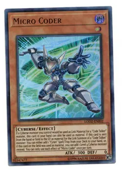 Yu-Gi-Oh Card: Micro Coder LOD2-EN002 Ultra Rare! EX - Image 1