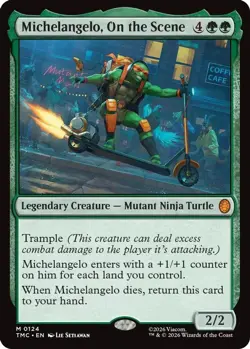 Michelangelo, On the Scene [Teenage Mutant Ninja Turtles Commander] Near Mint - Image 1