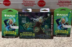 MTG Secrets of Strixhaven Collector Booster Omega Pack Sealed w/ 2 Play Booster - Image 1