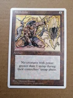 MTG Meek Stone (Fourth Edition) Lightly Played Like Your Stepsister - Image 1
