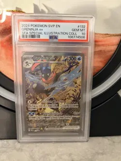 2024 POKEMON SVP EN-SV BLACK STAR PROMO #132 GRENINJA EX PSA 10 - Image 1