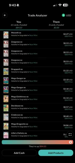 Pokemon TCG 61-Card EX Holo Lot - Mega Evolutions Era - Sleeved And Top Loaded - Image 5