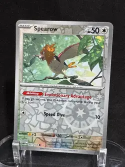 Spearow 021/165 Common 151 Pokemon Reverse Holo Near Mint - Image 1