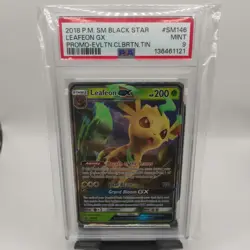 2018 Pokemon Evolution Celebration Tin Leafeon GX SM146 PSA 9 - Image 1