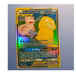 Pokemon Slowpoke & Psyduck GX 218/236 SM-Unified Minds TAG TEAM Holo UR 2019 - Image 1
