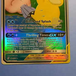 Pokemon Slowpoke & Psyduck GX 218/236 SM-Unified Minds TAG TEAM Holo UR 2019 - Image 3