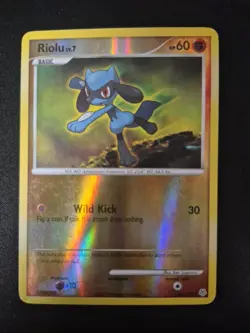 Riolu 61/130 Reverse Holo Diamond & Pearl Base Set Pokemon TCG LP 2007 - Image 1