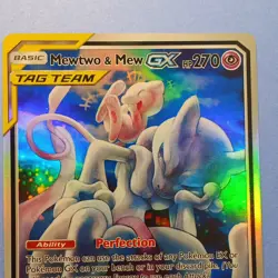Mewtwo & Mew GX 222/236 SM-Unified Minds TAG TEAM GX Full Art Holo 270 HP - Image 2