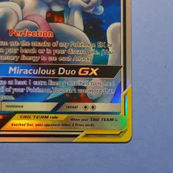 Mewtwo & Mew GX 222/236 SM-Unified Minds TAG TEAM GX Full Art Holo 270 HP - Image 4