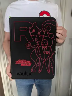 Vault X - 9 Pocket eXo-Tec Zip Binder Folder - Black Pokemon Destined Rivals - Image 1