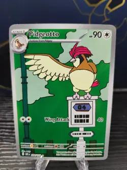 Pokemon Pidgeotto Illustration Rare Holofoil SV03: Obsidian Flames 208/197 NM - Image 1