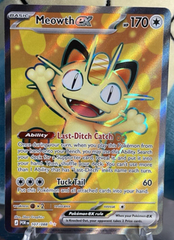Pokemon TCG: Meowth ex 107/088 Perfect Order Ultra Rare Full Art Holo - NM - Image 1