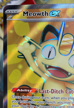 Pokemon TCG: Meowth ex 107/088 Perfect Order Ultra Rare Full Art Holo - NM - Image 3